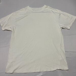 BDG Urban Outfitters White Grunge Distressed Plain T-Shirt Men's Size M